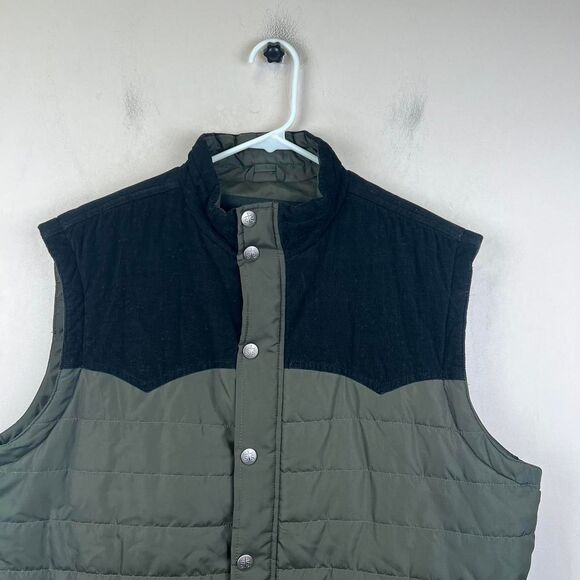 STS Ranchwear Men's Quilted Puffer Vest The River Insulated Full Zip Size XL - Picture 2 of 7